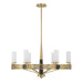 Savoy House - 1-2914-6-322 - Six Light Chandelier - Farrell - Warm Brass