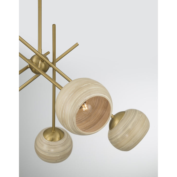 Savoy House - 1-2968-5-322 - Five Light Chandelier - Jasper - Warm Brass