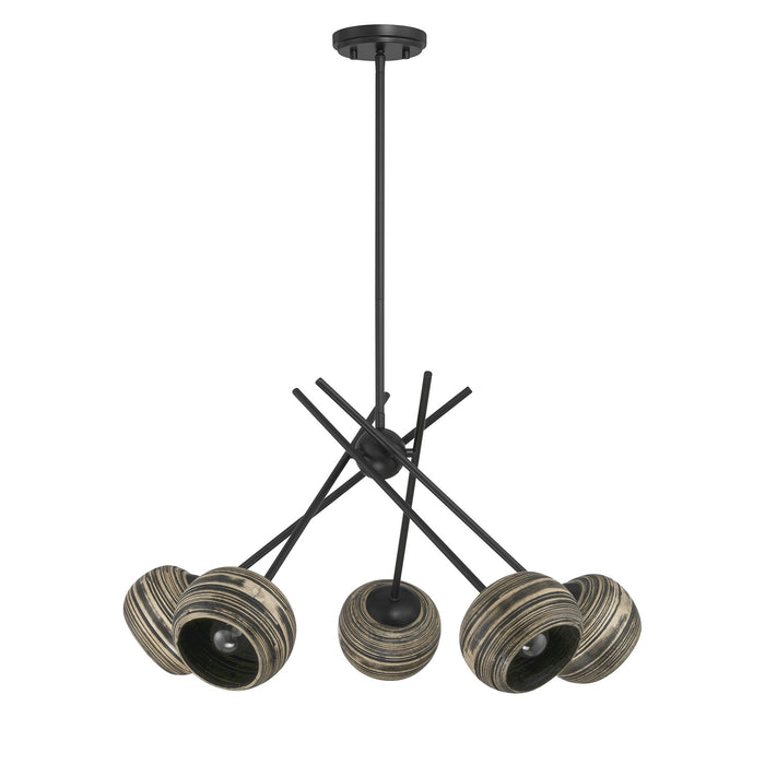 Savoy House - 1-2968-5-89 - Five Light Chandelier - Jasper - Matte Black