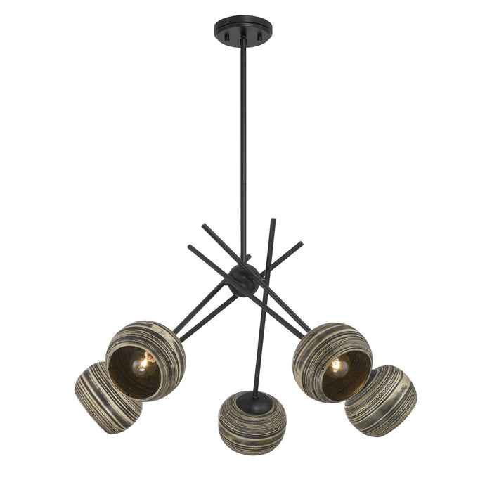 Savoy House - 1-2968-5-89 - Five Light Chandelier - Jasper - Matte Black