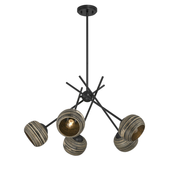 Savoy House - 1-2968-5-89 - Five Light Chandelier - Jasper - Matte Black