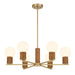Savoy House - 1-4080-6-322 - Six Light Chandelier - Jarrell - Warm Brass