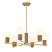 Savoy House - 1-4080-6-322 - Six Light Chandelier - Jarrell - Warm Brass