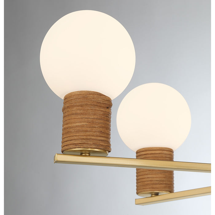 Savoy House - 1-4080-6-322 - Six Light Chandelier - Jarrell - Warm Brass