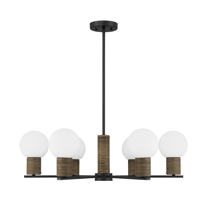 Savoy House - 1-4080-6-89 - Six Light Chandelier - Jarrell - Matte Black