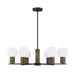 Savoy House - 1-4080-6-89 - Six Light Chandelier - Jarrell - Matte Black