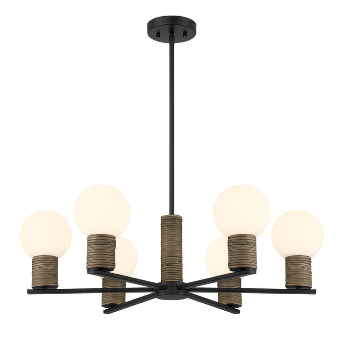 Savoy House - 1-4080-6-89 - Six Light Chandelier - Jarrell - Matte Black