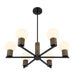 Savoy House - 1-4080-6-89 - Six Light Chandelier - Jarrell - Matte Black