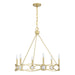 Savoy House - 1-4101-6-328 - Six Light Chandelier - Minette - Spun Gold