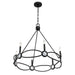 Savoy House - 1-4101-6-89 - Six Light Chandelier - Minette - Matte Black