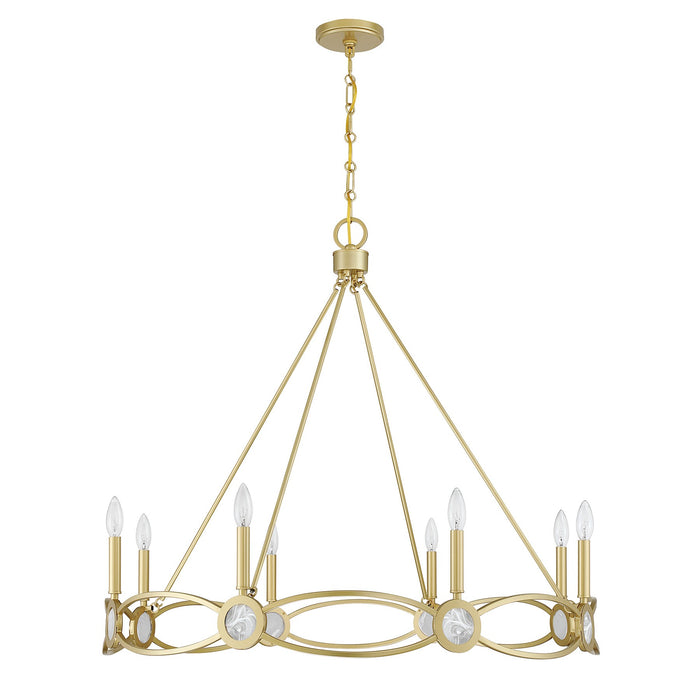 Savoy House - 1-4102-8-328 - Eight Light Chandelier - Minette - Spun Gold