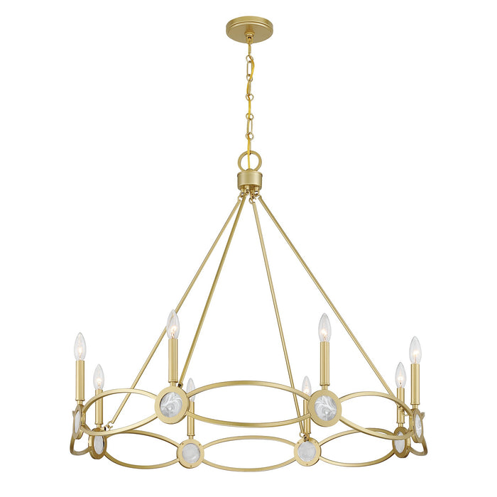 Savoy House - 1-4102-8-328 - Eight Light Chandelier - Minette - Spun Gold