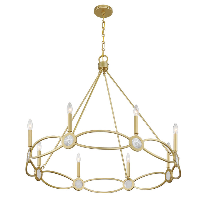 Savoy House - 1-4102-8-328 - Eight Light Chandelier - Minette - Spun Gold
