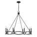 Savoy House - 1-4102-8-89 - Eight Light Chandelier - Minette - Matte Black