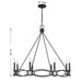 Savoy House - 1-4102-8-89 - Eight Light Chandelier - Minette - Matte Black
