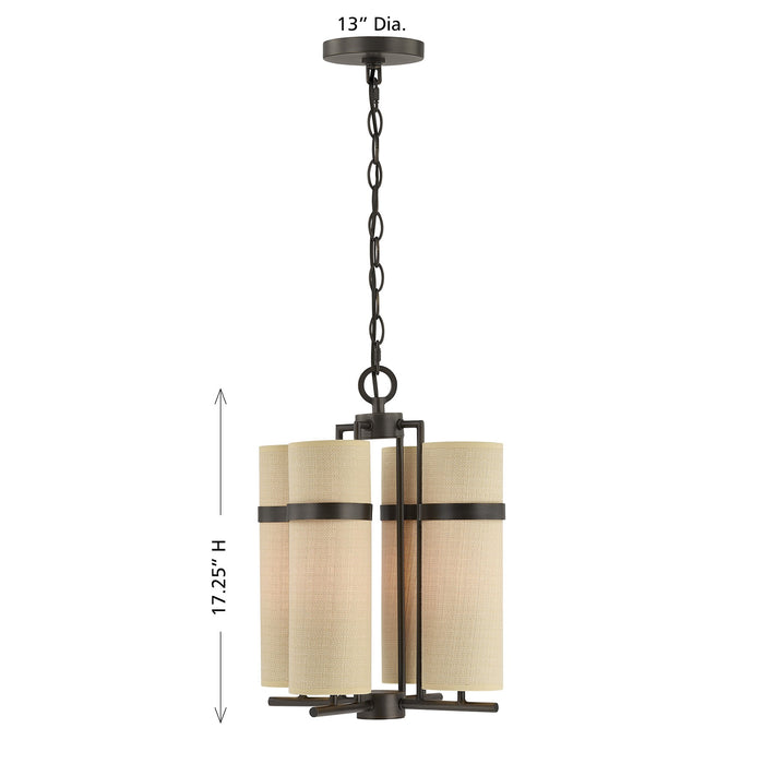 Savoy House - 1-4561-4-15 - Four Light Chandelier - Weston - Mediterranean Bronze