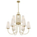 Savoy House - 1-4701-9-322 - Nine Light Chandelier - Wilkes - Warm Brass