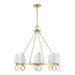 Savoy House - 1-4702-8-322 - Eight Light Chandelier - Wilkes - Warm Brass
