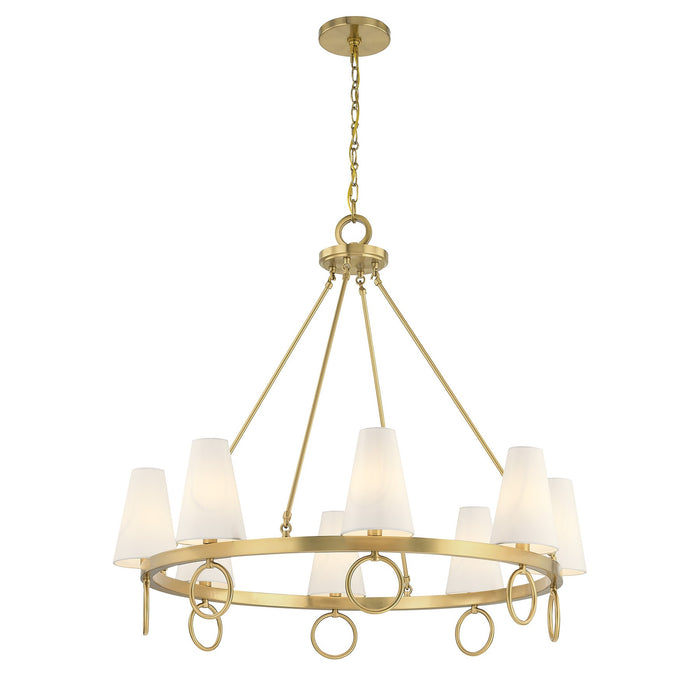 Savoy House - 1-4702-8-322 - Eight Light Chandelier - Wilkes - Warm Brass