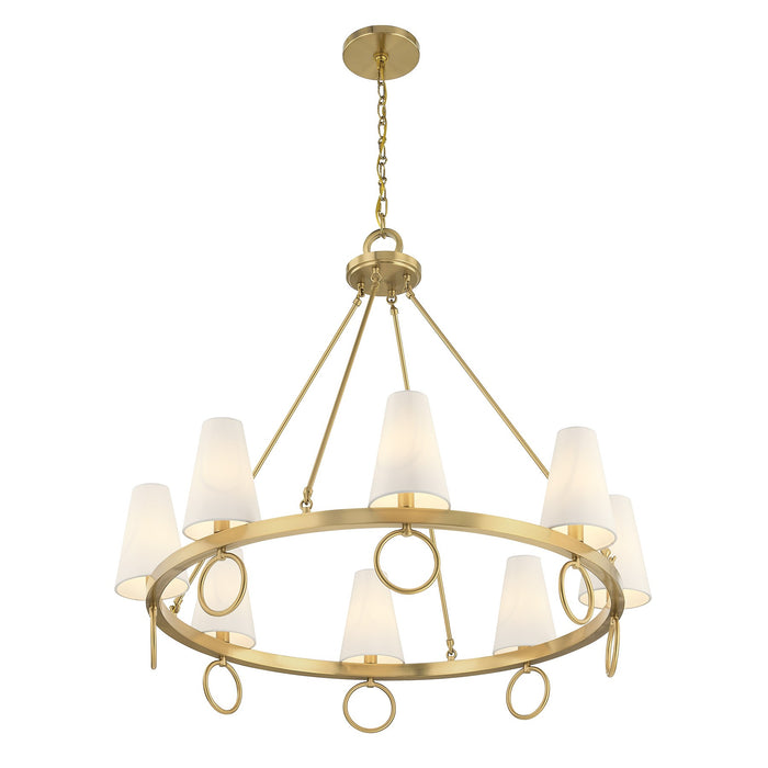 Savoy House - 1-4702-8-322 - Eight Light Chandelier - Wilkes - Warm Brass