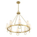 Savoy House - 1-4702-8-322 - Eight Light Chandelier - Wilkes - Warm Brass