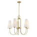 Savoy House - 1-4703-5-322 - Five Light Chandelier - Wilkes - Warm Brass