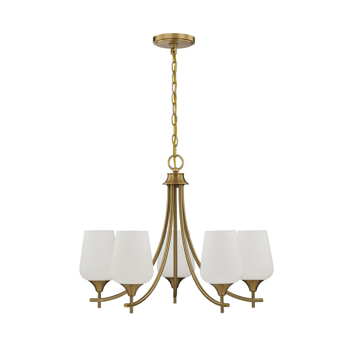Savoy House - 1-6032-5-322 - Five Light Chandelier - Octave - Warm Brass
