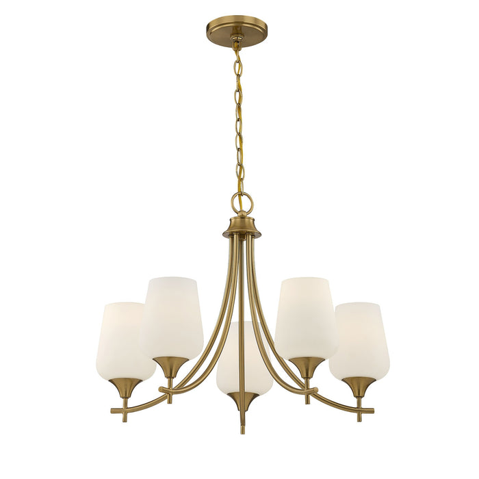 Savoy House - 1-6032-5-322 - Five Light Chandelier - Octave - Warm Brass