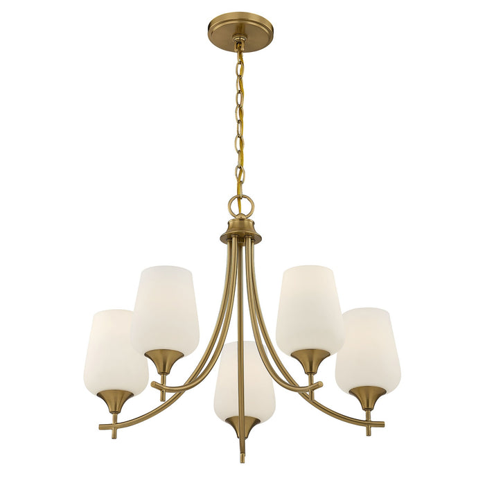 Savoy House - 1-6032-5-322 - Five Light Chandelier - Octave - Warm Brass