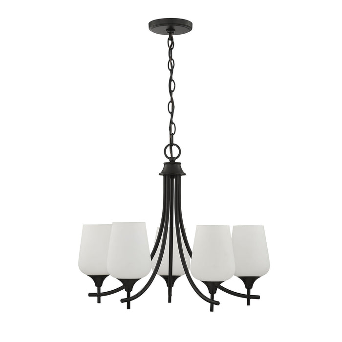 Savoy House - 1-6032-5-BK - Five Light Chandelier - Octave - Matte Black