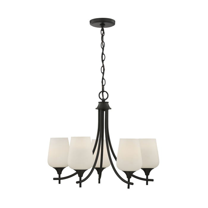 Savoy House - 1-6032-5-BK - Five Light Chandelier - Octave - Matte Black