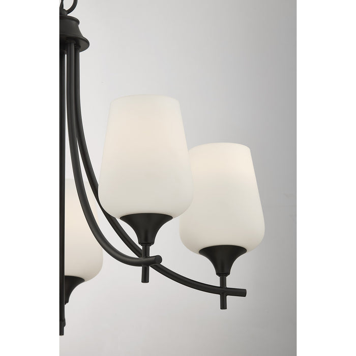 Savoy House - 1-6032-5-BK - Five Light Chandelier - Octave - Matte Black