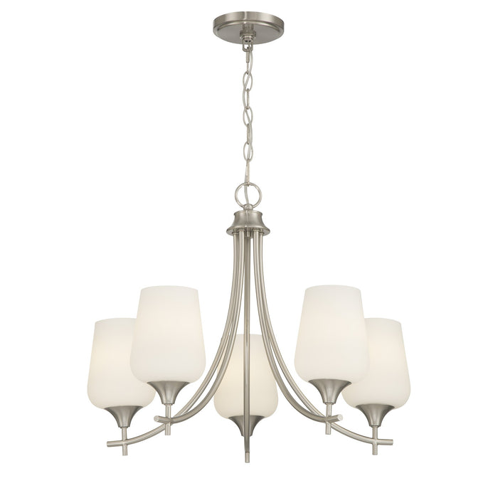 Savoy House - 1-6032-5-SN - Five Light Chandelier - Octave - Satin Nickel