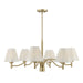 Savoy House - 1-6084-6-127 - Six Light Chandelier - Rosa - Noble Brass