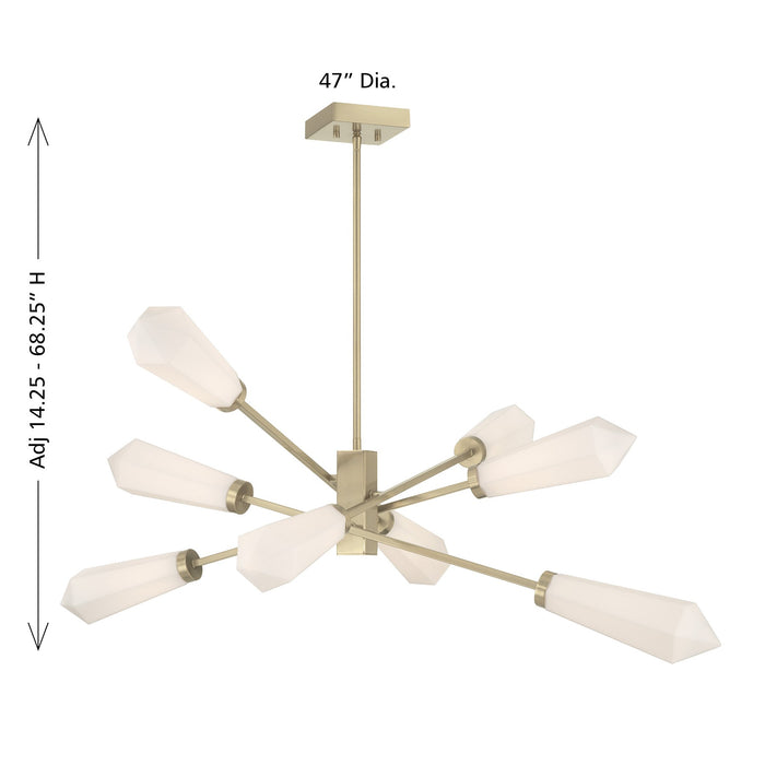 Savoy House - 1-6120-8-127 - LED Chandelier - Leland - Noble Brass