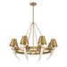 Savoy House - 1-6306-8-322 - Eight Light Chandelier - Hearne - Warm Brass