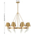 Savoy House - 1-6306-8-322 - Eight Light Chandelier - Hearne - Warm Brass