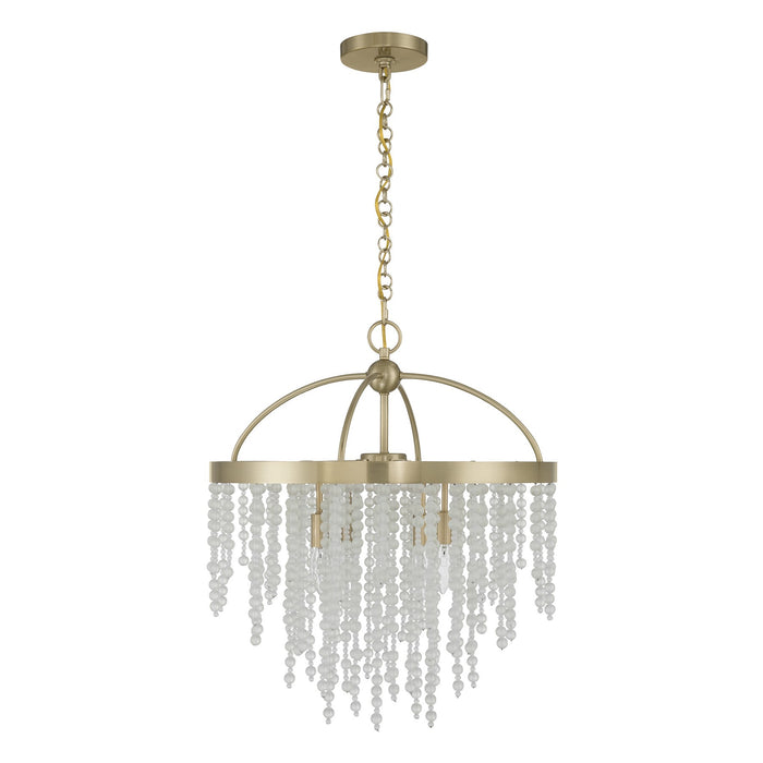 Savoy House - 1-6450-4-127 - Four Light Chandelier - Jeanette - Noble Brass