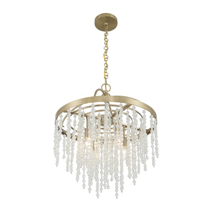 Savoy House - 1-6450-4-127 - Four Light Chandelier - Jeanette - Noble Brass
