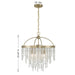 Savoy House - 1-6450-4-127 - Four Light Chandelier - Jeanette - Noble Brass