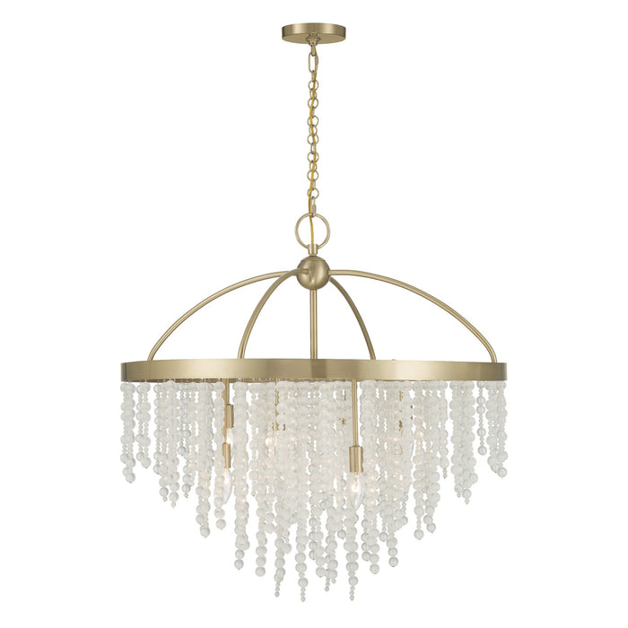 Savoy House - 1-6451-8-127 - Eight Light Chandelier - Jeanette - Noble Brass
