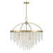 Savoy House - 1-6451-8-127 - Eight Light Chandelier - Jeanette - Noble Brass