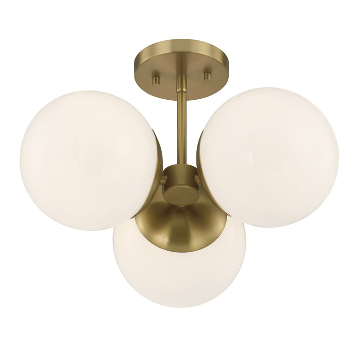 Savoy House - 1-6523-3-322 - Three Light Chandelier - Turin - Warm Brass