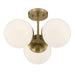Savoy House - 1-6523-3-322 - Three Light Chandelier - Turin - Warm Brass