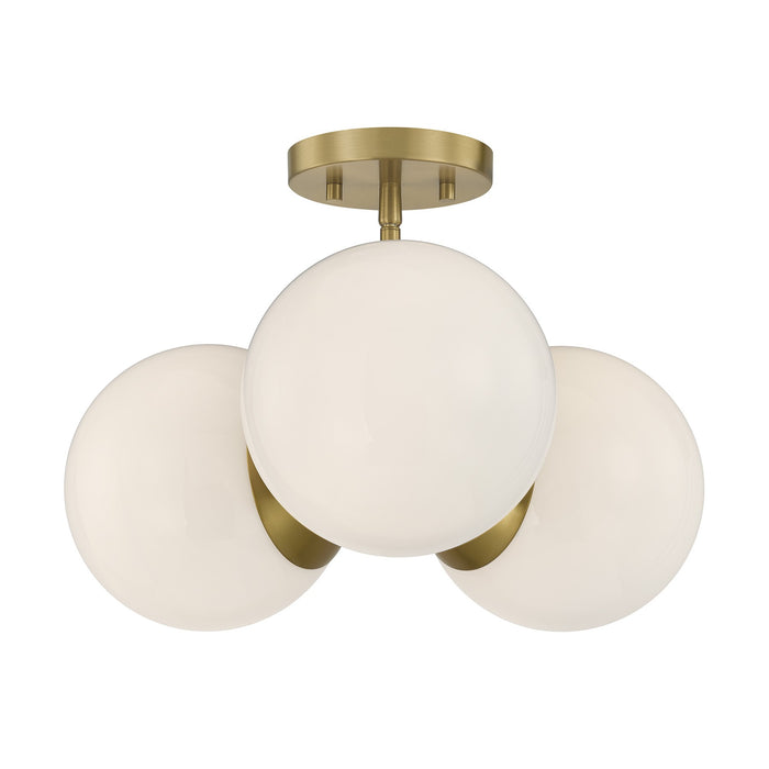 Savoy House - 1-6523-3-322 - Three Light Chandelier - Turin - Warm Brass