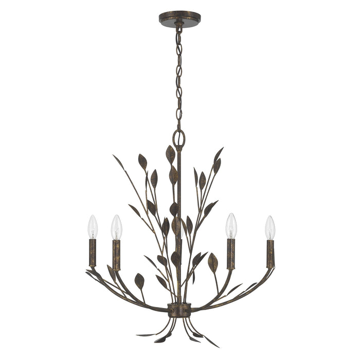 Savoy House - 1-6706-5-334 - Five Light Chandelier - Laska - Enchanted Bronze