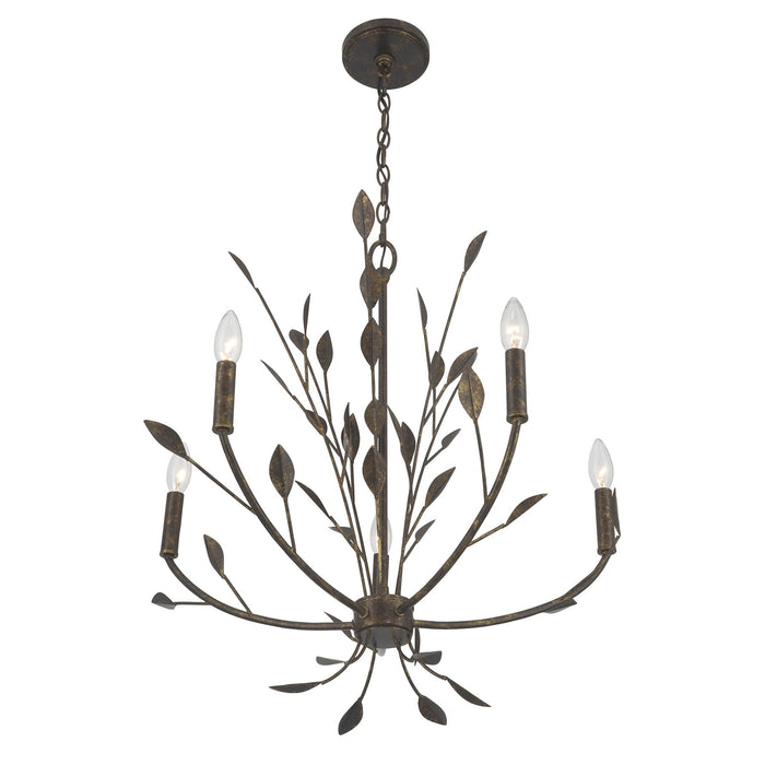 Savoy House - 1-6706-5-334 - Five Light Chandelier - Laska - Enchanted Bronze