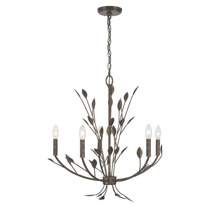 Savoy House - 1-6706-5-334 - Five Light Chandelier - Laska - Enchanted Bronze