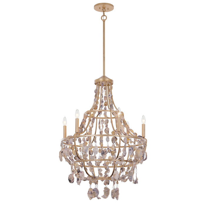 Savoy House - 1-8403-6-342 - Six Light Chandelier - Leanne - Chandon