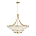 Savoy House - 1-9152-4-322 - Four Light Chandelier - Constantine - Warm Brass
